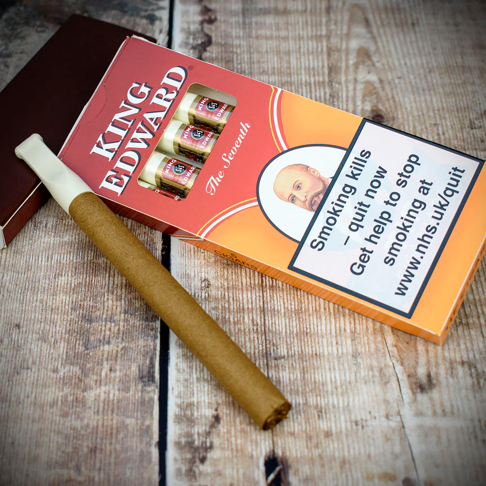 King Edward Tip Cigarillos Cigars - Pack of 5 - Image 3