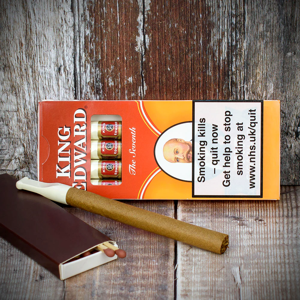 King Edward Tip Cigarillos Cigars - Pack of 5 - Image 5