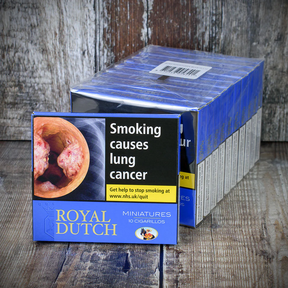 Royal Dutch Blue Miniatures Cigarillos - Pack of 10 - Image 3